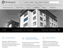 Tablet Screenshot of amsecurity.fi
